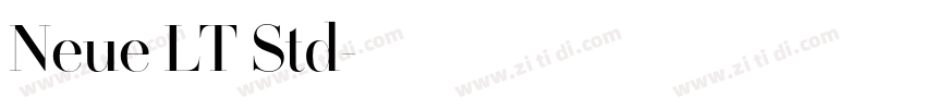Neue LT Std字体转换